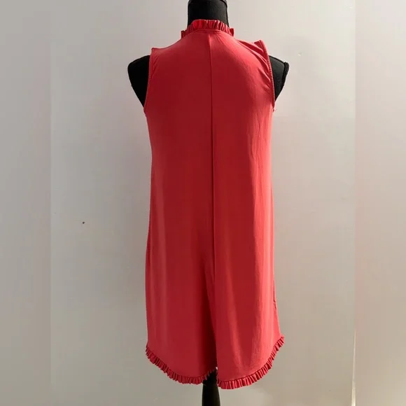 Tash + Sophie Coral Sleeveless flowy shift Dress XS - Picture 2 of 8